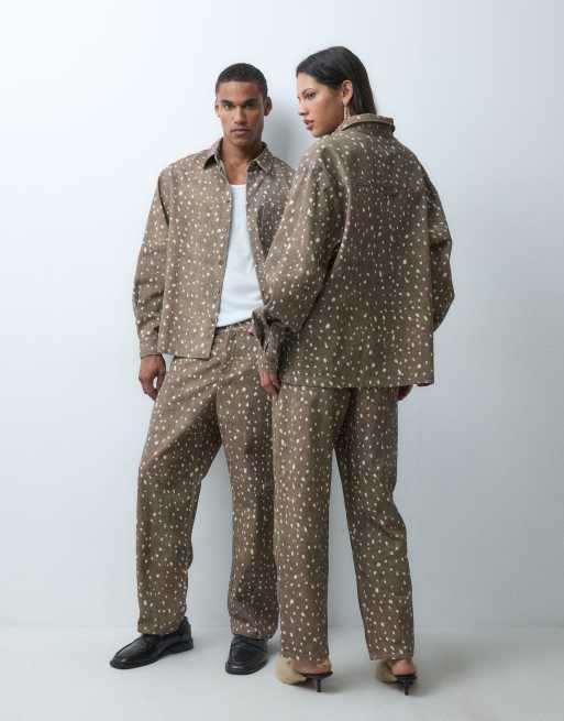 Sister Jane Unisex Jasper denim co-ord in deer print, 2 of 3