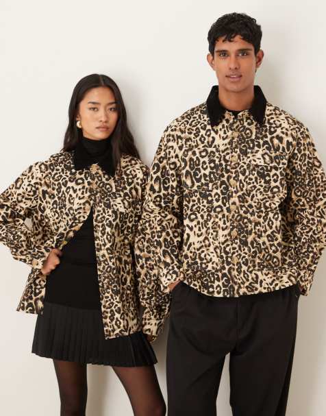 Sister Jane Unisex worker jacket in leopard print - view 1
