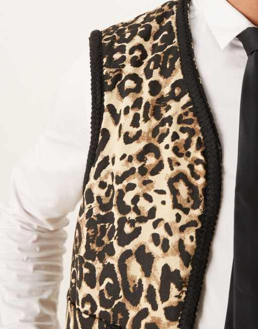 Sister Jane – Ward – Leopardmönstrat linne i unisex-modell av ren bomull, 3 av 4