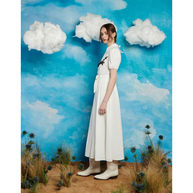 ♡ sister jane Embroidered Collar Dress♡