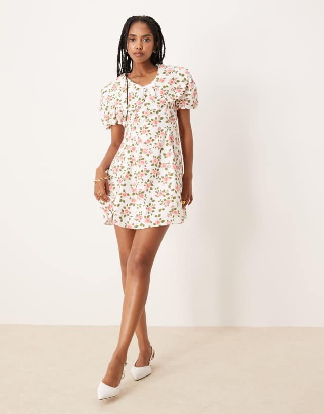 Sister Jane Wild Rose mini dress in pink floral | ASOS