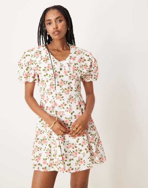 Sister Jane - Wild Rose - Robe courte à fleurs - Rose - view 1