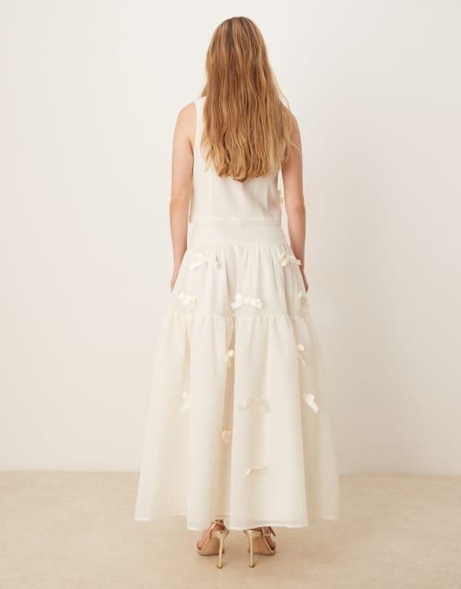 bow.a BLOSSOM SKIRT ホワイト S bow.a BLOSSOM SKIRT ホワイト S Peach Blossom Skirt – ap0cene