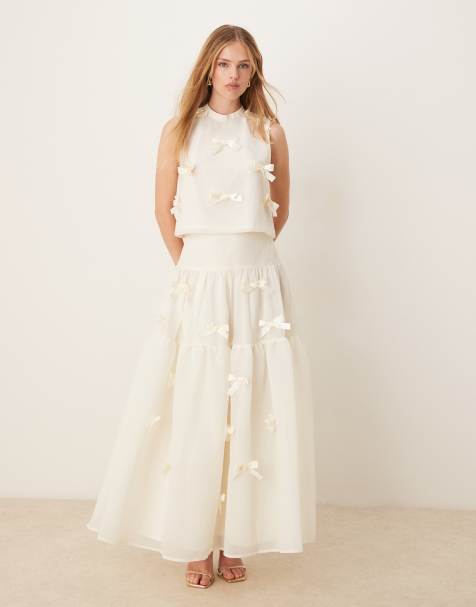Sister Jane x ASOS – Vit topp med rosetter - view 1