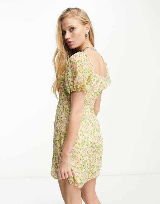 Milkmaid dress floral sale