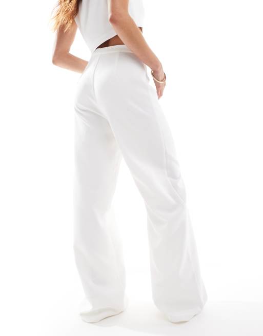 Six Stories Bridal high rise tailored pants in white - part of a set, 4 of 5