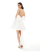 Six Stories – Bridal – Kurzes Brautkleid in Elfenbeinweiß mit Neckholder und Rückenschleife - view 1