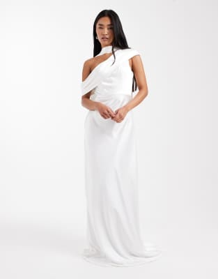 Six Stories - Bridal - Maxi-Brautkleid aus Satin in Weiß mit One-Shoulder-Träger