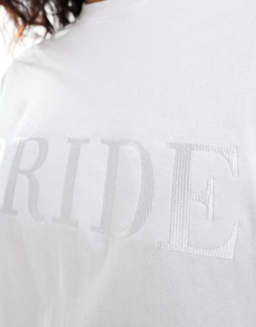 Six Stories - Bride - Hvid og markant T-shirt - Del af sæt, 2 af 4