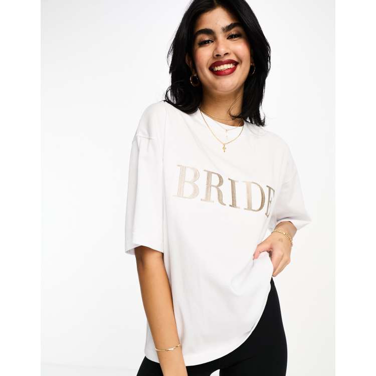 white bride tshirt