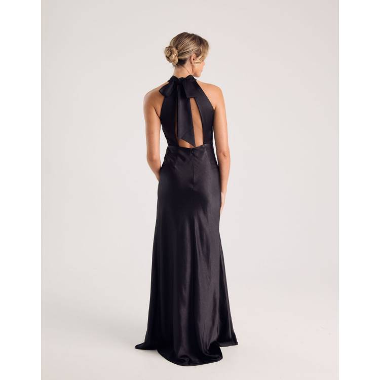 backless wedding dresses for sale Kensie Black Backless Midi Dress main image 1