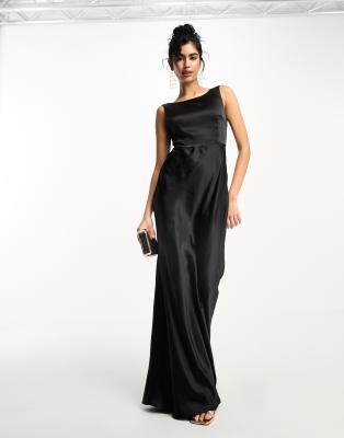 Cowl Back Bridesmaid Dress