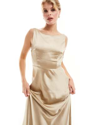 Champagne Taffeta Dress