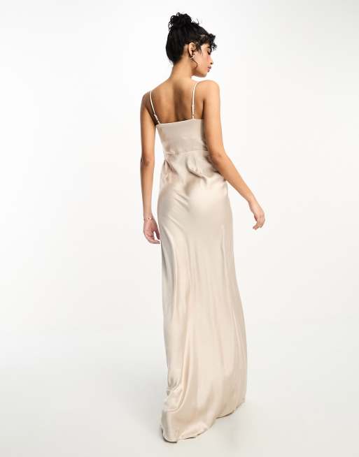 Oyster bridesmaid dresses clearance