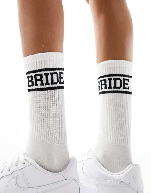Six Stories - Chaussettes à motif « Bride » - Noir