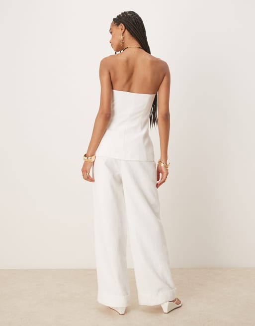 Six Stories – Elegante Hose in Weiß mit weitem Bein, Kombiteil, 3 von 5