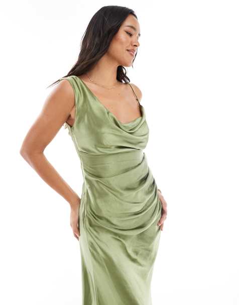 Six Stories - Ensemble de demoiselle d'honneur - Vert mousse - view 1