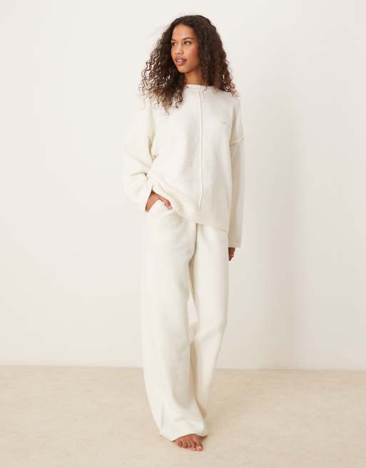 Six Stories knitted oversized jumper in cream (part of a set), 2 of 4