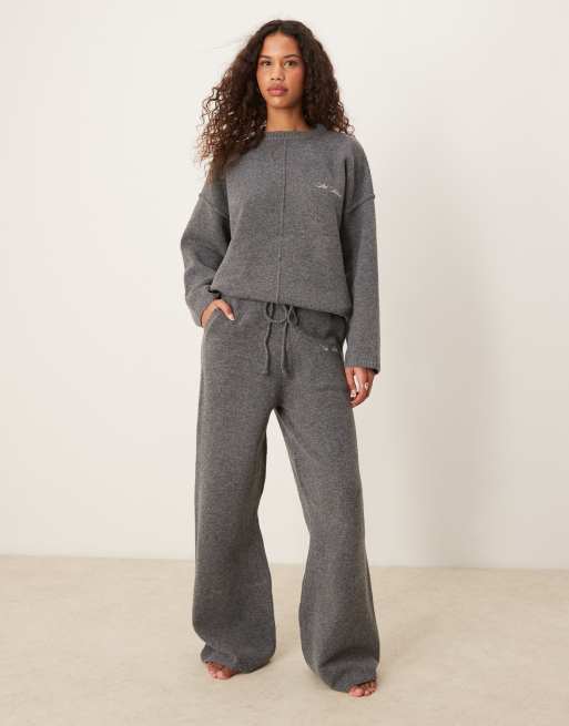 Six Stories knitted set in gray