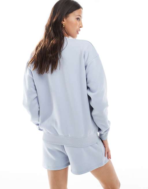 Six Stories - Lyseblå sweatshirt med 'Wifey'-print - Del af sæt, 3 af 4