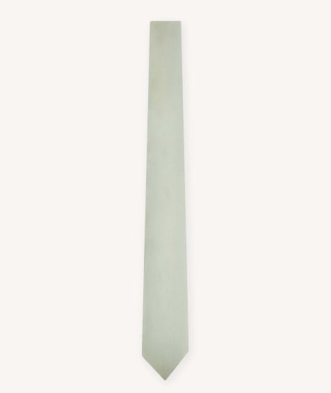 Six Stories Men's satin tie in sage - view 1