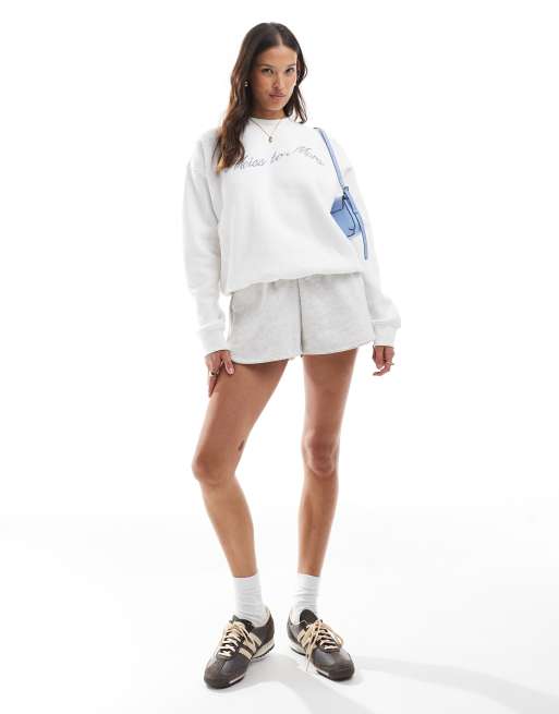 Six Stories Miss to Mrs sweatshirt in ivory, 3 of 4