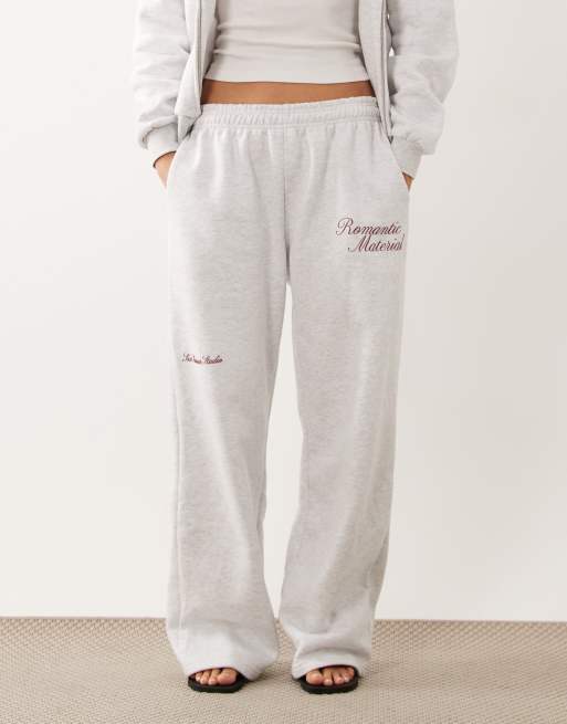 Six Stories - Romantic Material - Pantalon de jogging droit d'ensemble en jersey - Gris, 2 de 5