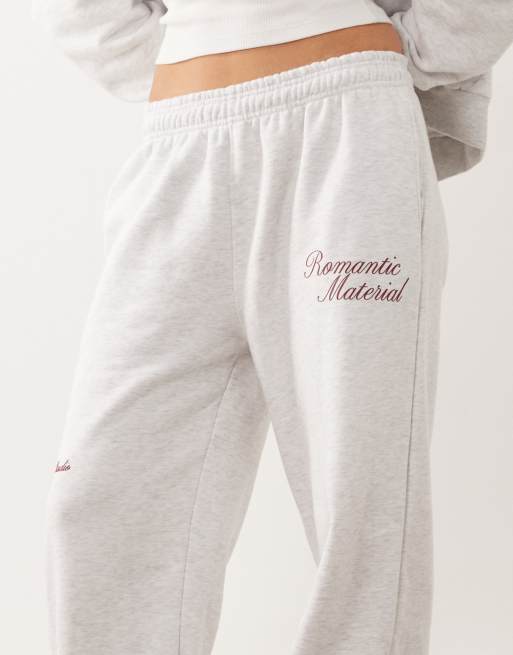 Six Stories - Romantic Material - Pantalon de jogging droit d'ensemble en jersey - Gris, 5 de 5