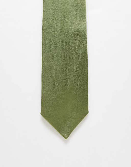Moss Luxury Satin Skinny Necktie Moss Luxury Satin Skinny Necktie