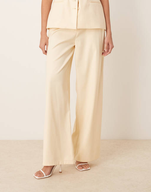 Six Stories tailored pants in lemon - part of a set, 2 of 4