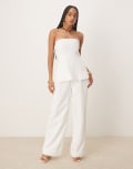 [Six Stories] Six Stories tailored wide leg pants in white (part of a set) 34 White