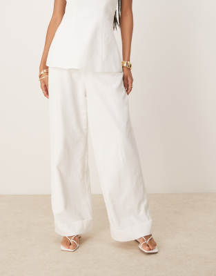 Six Stories Tailored Wide Leg Pants