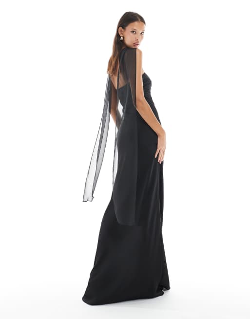 ORANDESIGNE Vestiti Della Sera Lungo Da Donna Abito Cerimonia In Chiffon Abito Da Damigella D Onore Scollo A V Abito Da Cocktail Party Abito Estivo A Maniche Corte A Verde Xl 107958051