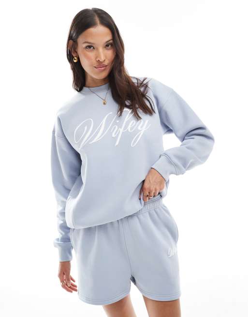 Six Stories - Wifey - Pantaloncini blu in coordinato, 4 di 5
