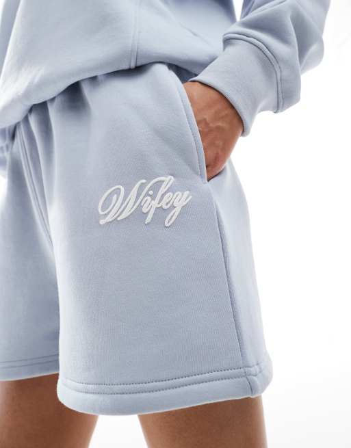 Six Stories Wifey shorts co-ord in something blue, 2 of 5