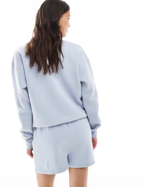 Six Stories - Wifey - Shorts van co-ord set in blauw, 5 van 5