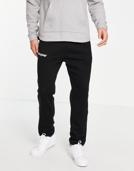 Sixth June 90s popper joggers in black | ASOS