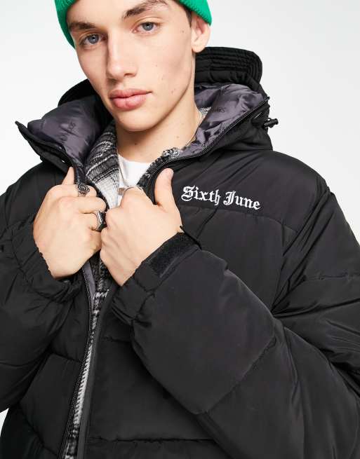 Sixth june hotsell parka black