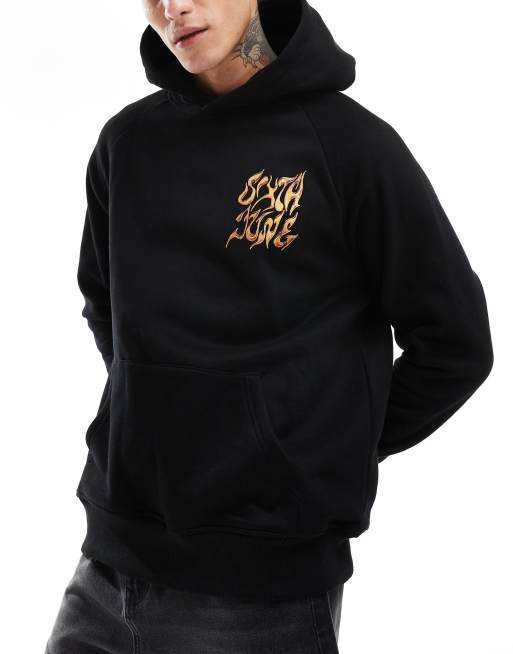 【SPERONE】Check Border Logo Hoodie Hooey Men's Legendary Southwestern Sleeve Block Hooded