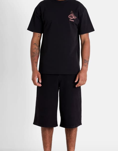 Sixth June - Baggy denim short in zwart - view 1