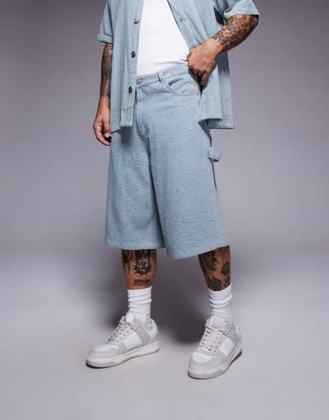 Sixth June – Blå, strukturerade shorts med hjärtmönster, del av set - view 1