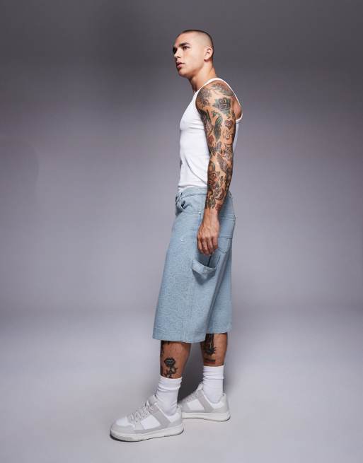 Sixth June – Blå, strukturerade shorts med hjärtmönster, del av set, 3 av 5