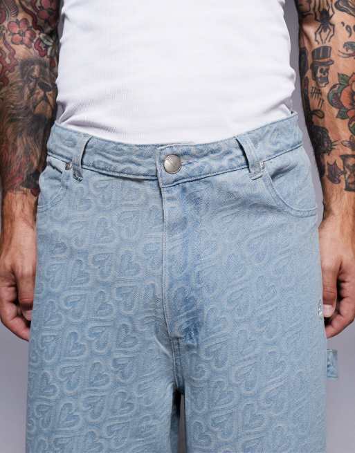 Sixth June – Blå, strukturerade shorts med hjärtmönster, del av set, 4 av 5