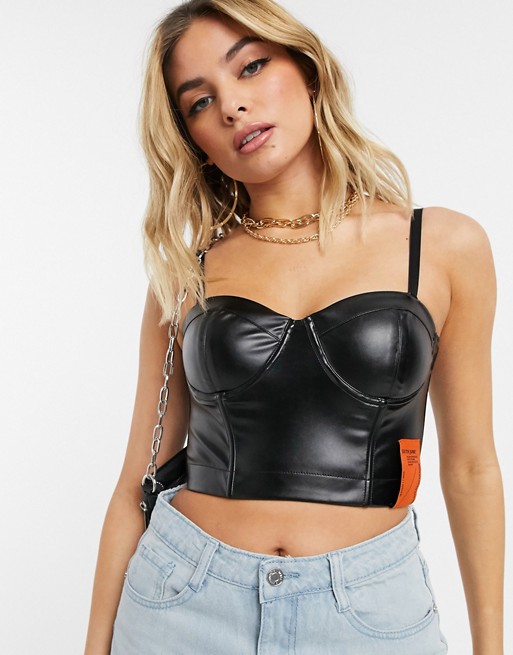 Sixth June bralette in faux leather