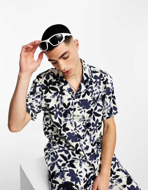 Sixth June - Camicia a fiori blu con rever
