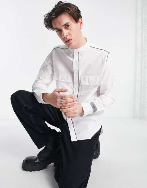Sixth June - Camicia bianca con dettagli rifrangenti 