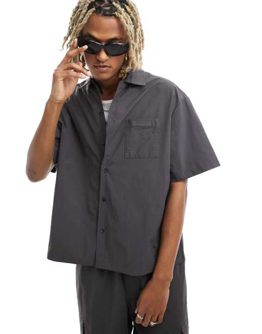 Sixth June - Camicia grigia in nylon in coordinato