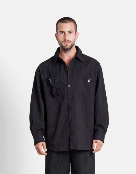 Sixth June - Camicia nera a righe - view 1