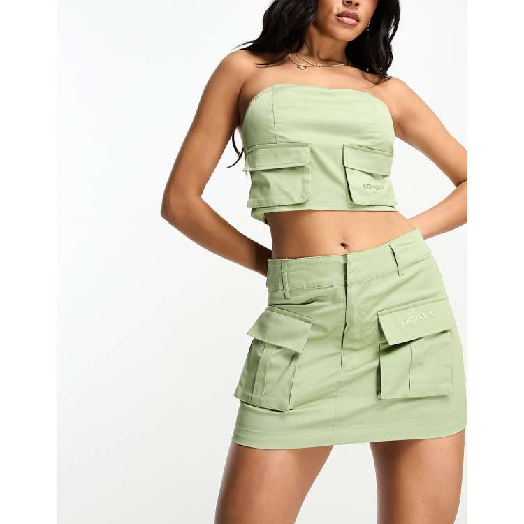 Army green skirt forever cheap 21