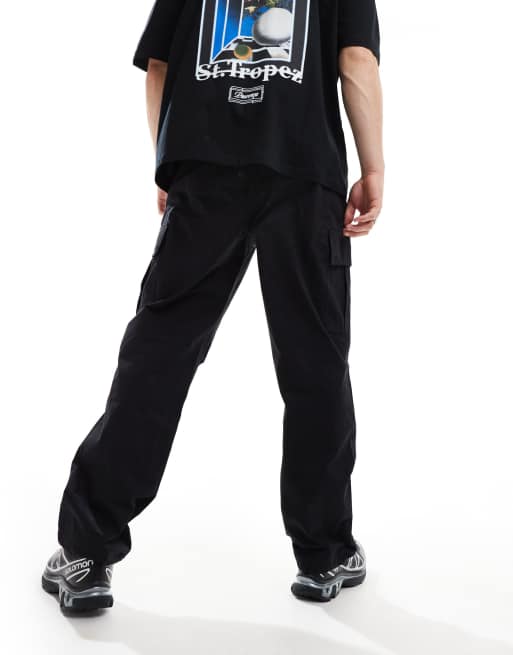 Sixth June cargo pant with large pocket detail in black